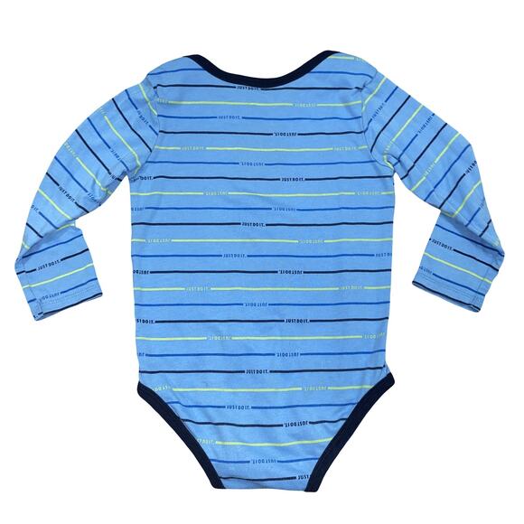 NIKE Just Do It 2 Pack Long Sleeve bodysuit onesies 24M Blue - Picture 3 of 12